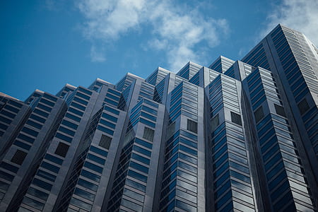 worm's eye view photography of high-rise building thumbnail