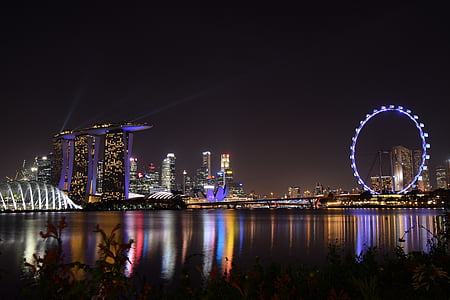 London city skyline at night thumbnail