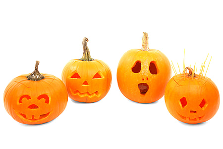 four jack-o-lanterns thumbnail