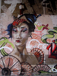 female spray wall art thumbnail