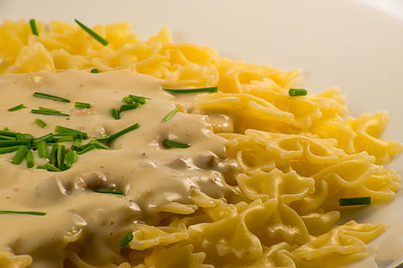 pasta on white plate thumbnail