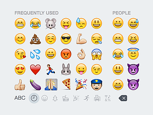iOS 8 Emoji Keyboard sketch file sketch file