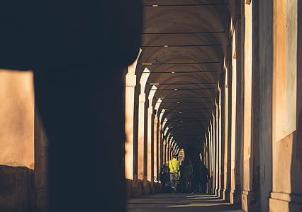 people walking in hallway thumbnail