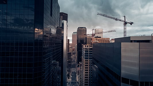 aerial photography of city buildings thumbnail