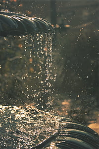 close-up photo of water dew in fountain thumbnail