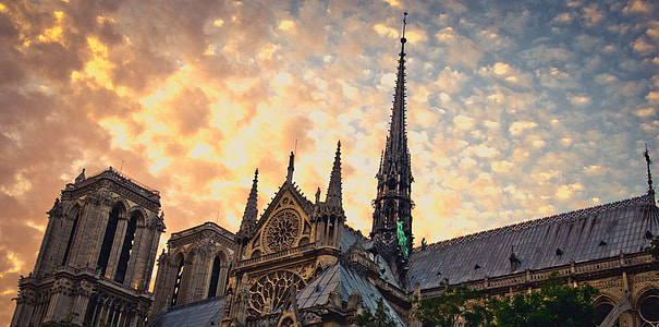 Cathedral and Palace in Paris, France thumbnail