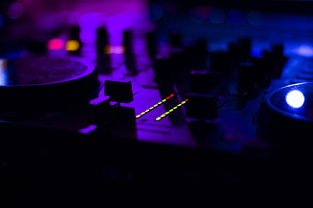 tilt-shift photography of dj controller thumbnail