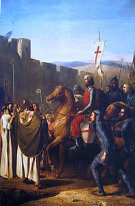 Baldwin of Boulogne entering Edessa in 1098 during the Crusades thumbnail