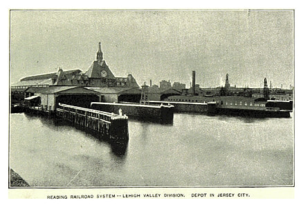 Ferry docks at the Communipaw Terminal in Liberty State Park in Jersey City, New Jersey thumbnail