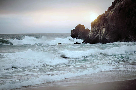 sea wave during daytime thumbnail