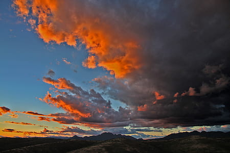 White Clouds during Sunset thumbnail