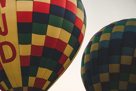 yellow, red, and blue hot air balloon thumbnail