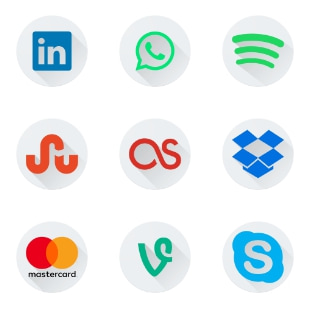 Social Media svg vector icon sets