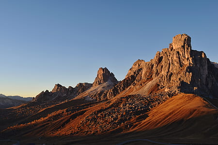 desert mountain during clear skies thumbnail