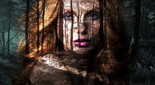 forest with woman's face overlay thumbnail