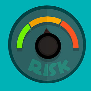 Illustrated risk dial with green, yellow and red risk indicators. thumbnail