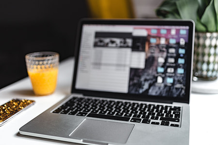 Stylish workspace with Macbook Pro thumbnail