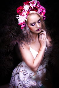 woman wearing headpiece photograph thumbnail