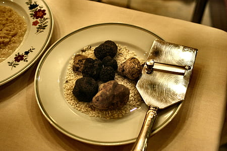 Truffles And Slicer On Plate thumbnail