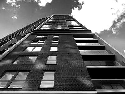 sky, clouds, building, glass thumbnail