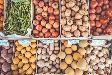 assorted-variety of fruit displaying on rack thumbnail