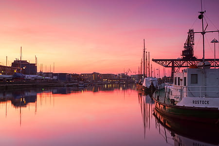 boats docked at pier thumbnail