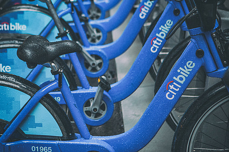 Street shot taken of the popular Citi Bikes in New York City, image captured with a Canon 5D DSLR thumbnail