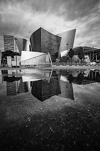 grayscale photography of buildings thumbnail