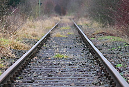 shallow focus photo of train railway thumbnail