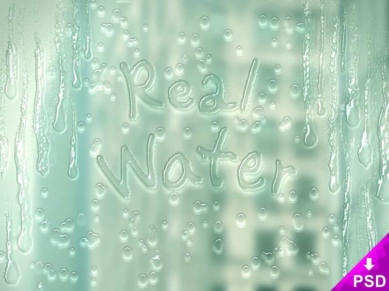 Real Water Layer Style psd file