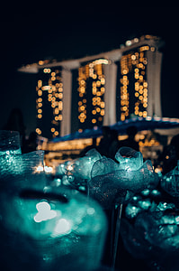 tilt-shift photography of Marina Bay Sands thumbnail