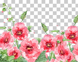 Watercolor painting Watercolour Flowers Bird-and-flower painting, Watercolor spring flowers, pink petaled flowers painting PNG clipart