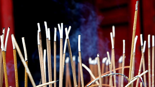 close-up photography of lighted incense lot thumbnail