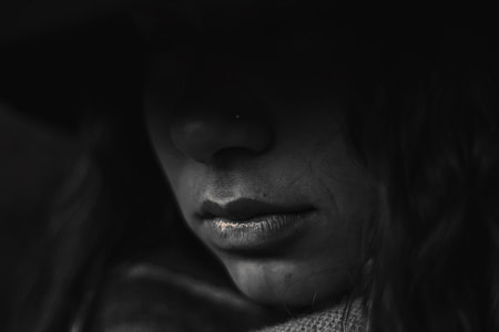 person's face in grayscale photography thumbnail