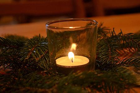 lighted tealight candle thumbnail