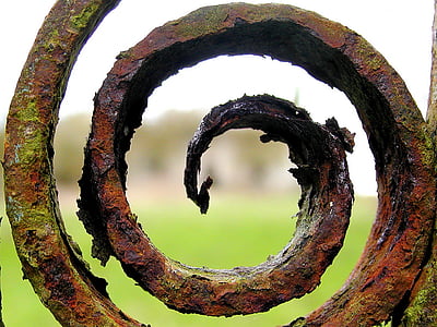 closed-up photo of rusty spiral metal thumbnail