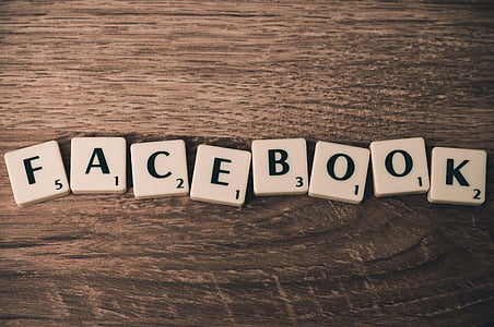 Facebook text on brown surface thumbnail