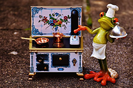 frog chef figurine on ground thumbnail