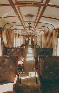 Brown Fabric Bench Inside Room thumbnail