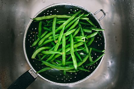 Washing vegetables in colander thumbnail