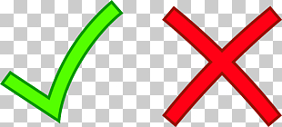 Check mark X mark Cross , Red Cross Mark Transparent, correct and wrong icons PNG clipart