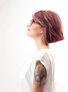 woman wearing white sleeveless shirt and eyeglasses thumbnail