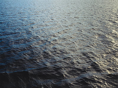 bird's eye photography of calm body of water thumbnail