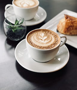 Selective Focus Photo of White Ceramic Mug on Saucer Filled With Espresso thumbnail