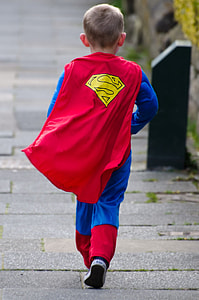 boy wearing Superman costume thumbnail