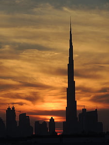 silhouette of Burj Khalifa in Dubai thumbnail