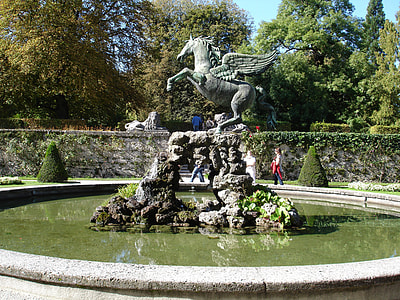  Fountain in Mirabell Gardens  in Salzburg, Austria thumbnail
