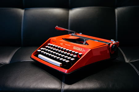 red typewriter thumbnail