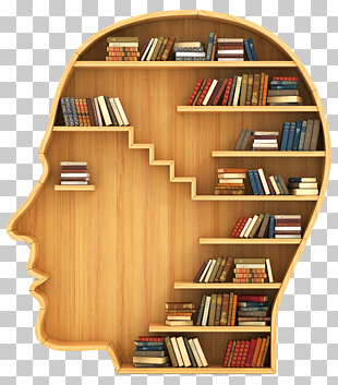 Uncivil disobedience Unlimited Memory: How to Train Your Brain to Learn Faster and Remember More Organization Training Resource, Days creative person's head Bookshelf, head-shaped brown wooden book shelf PNG clipart