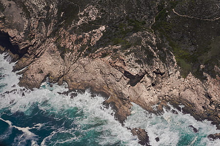 aerial photography of seashore thumbnail